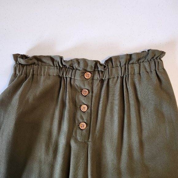 Jackson Rowe Dana Pants High Rise Wide Leg Crop Paperbag Pull On Elastic size xs - Picture 5 of 11